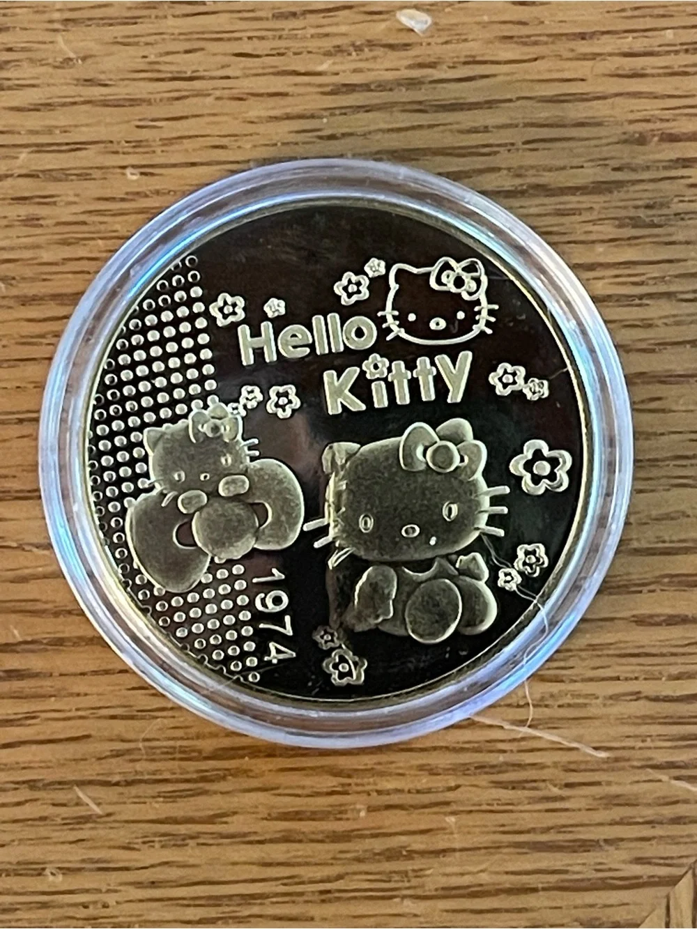 2024 Hello Kitty 50th Anniversary Ballerina, gold color collectible coin-New